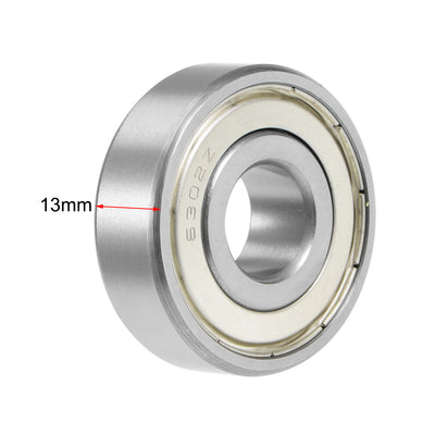 Harfington Uxcell Deep Groove Ball Bearing Metric Double Shield Chrome Steel ABEC1 Z1