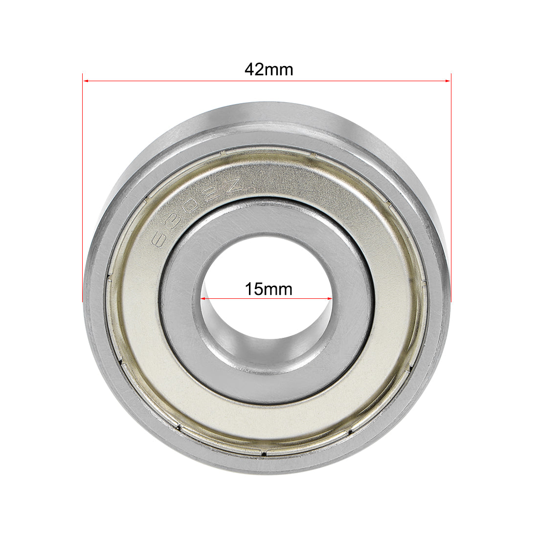 uxcell Uxcell Deep Groove Ball Bearing Metric Double Shield Chrome Steel ABEC1 Z1