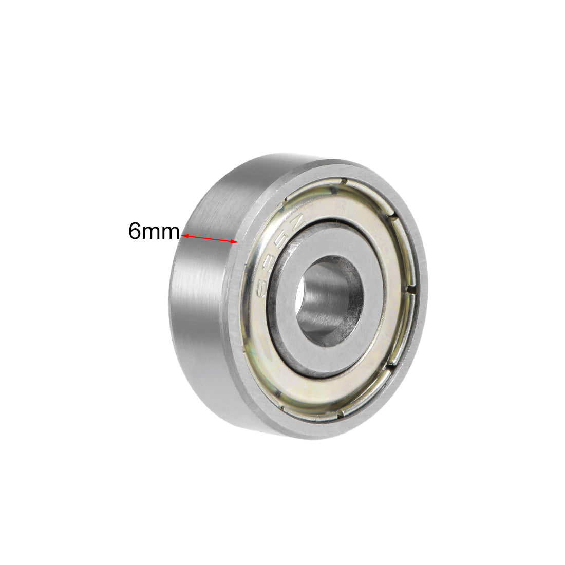 uxcell Uxcell Deep Groove Ball Bearings Metric Double Shielded Chrome Steel ABEC1 Z1 Level