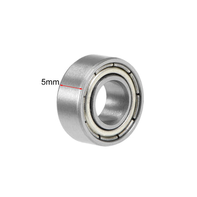 Harfington Uxcell Deep Groove Ball Bearings Metric Double Shielded Chrome Steel ABEC1 Z1 Level