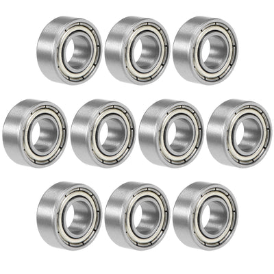 Harfington Uxcell Deep Groove Ball Bearings Metric Double Shielded Chrome Steel ABEC1 Z1 Level