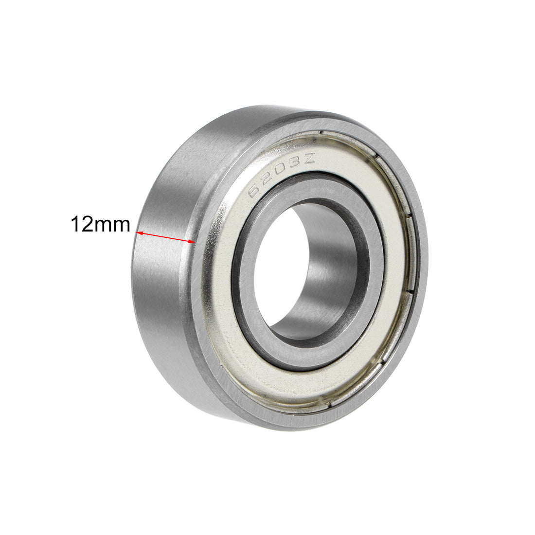 uxcell Uxcell Deep Groove Ball Bearing Metric Double Shield Chrome Steel ABEC1 Z1