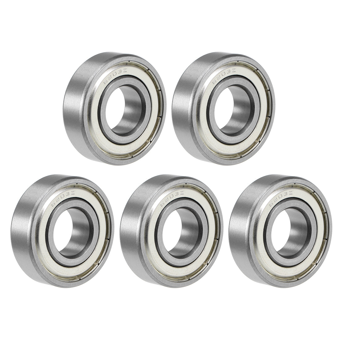 uxcell Uxcell Deep Groove Ball Bearing Metric Double Shield Chrome Steel ABEC1 Z1