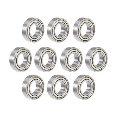 Harfington Uxcell Deep Groove Ball Bearings Thin Section Double Shielded Chrome Steel ABEC1