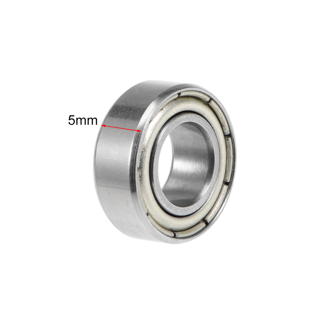 uxcell Uxcell Deep Groove Ball Bearing Metric Double Shielded Chrome Steel ABEC1 Z1