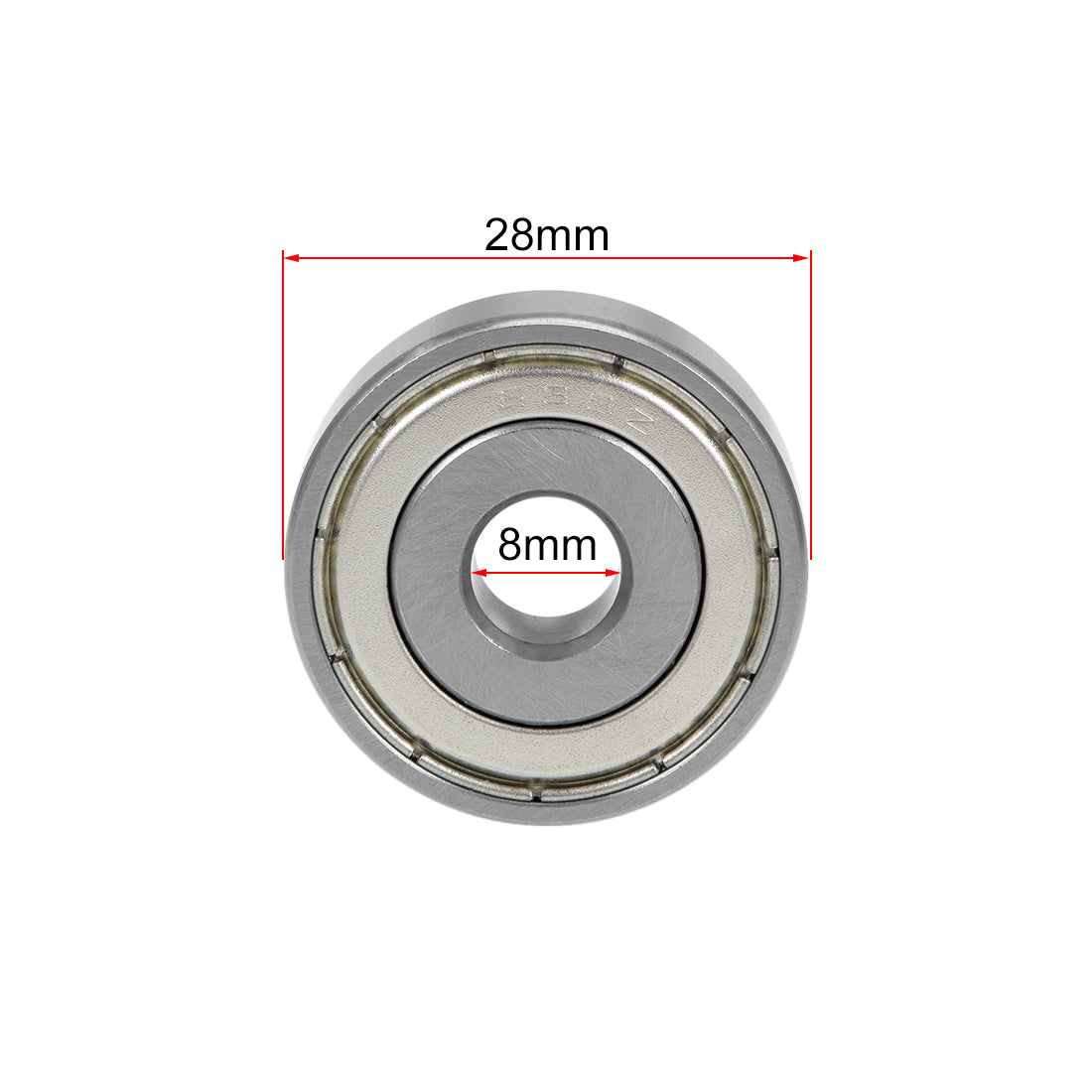 uxcell Uxcell Deep Groove Ball Bearings Metric Double Shield Chrome Steel ABEC1 Z1