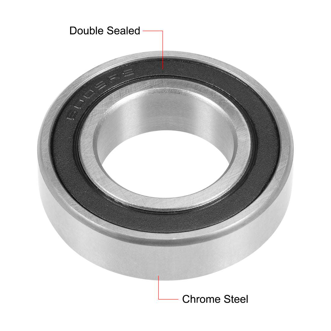 uxcell Uxcell Deep Groove Ball Bearings Metric Double Sealed Chrome Steel Z1