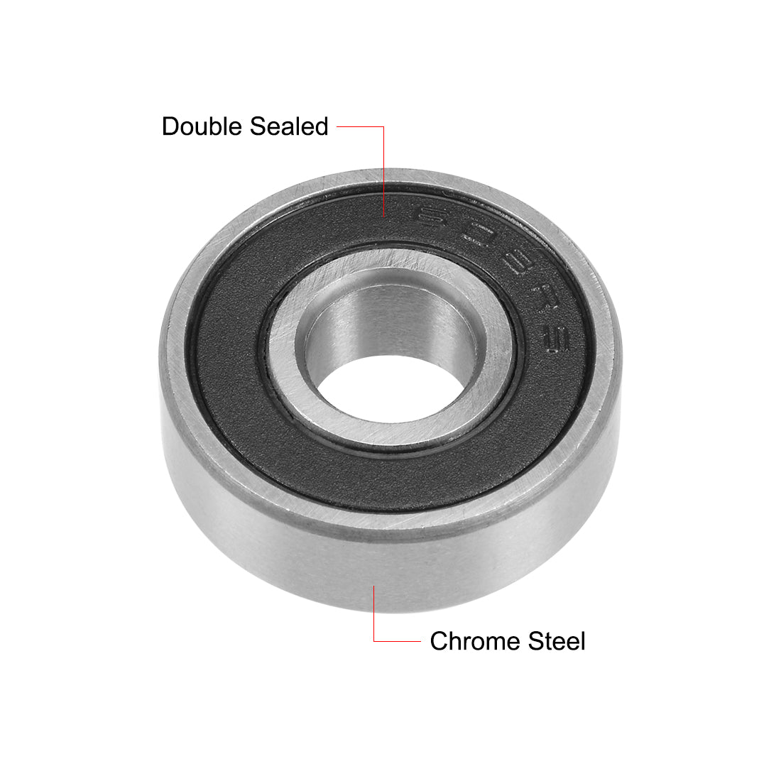 uxcell Uxcell Deep Groove Ball Bearings Metric Double Sealed Chrome Steel Rollers