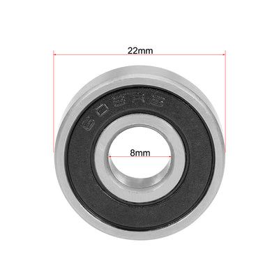 Harfington Uxcell Deep Groove Ball Bearings Metric Double Sealed Chrome Steel Rollers