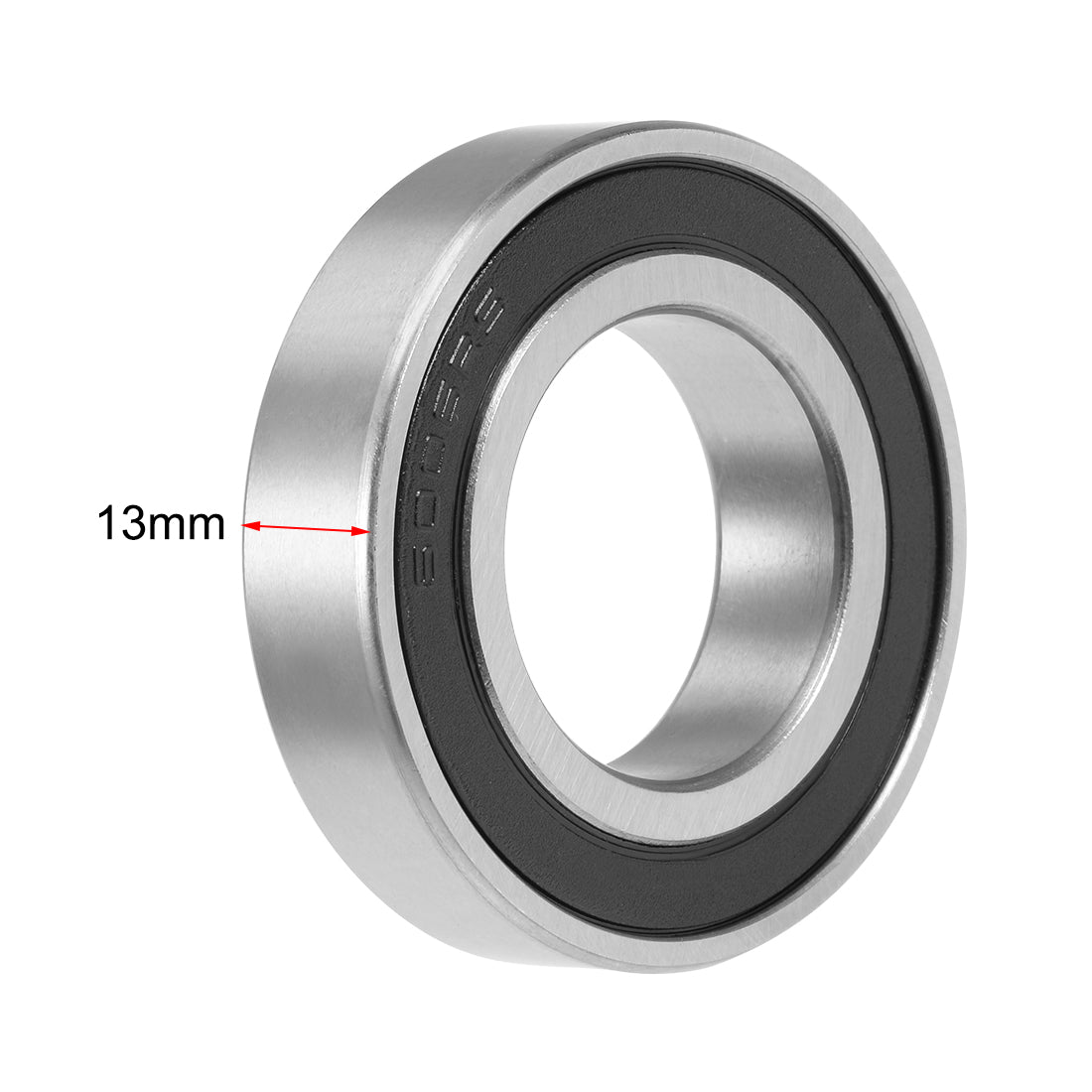 uxcell Uxcell Deep Groove Ball Bearings Metric Double Sealed Chrome Steel ABEC1 Z1 Level