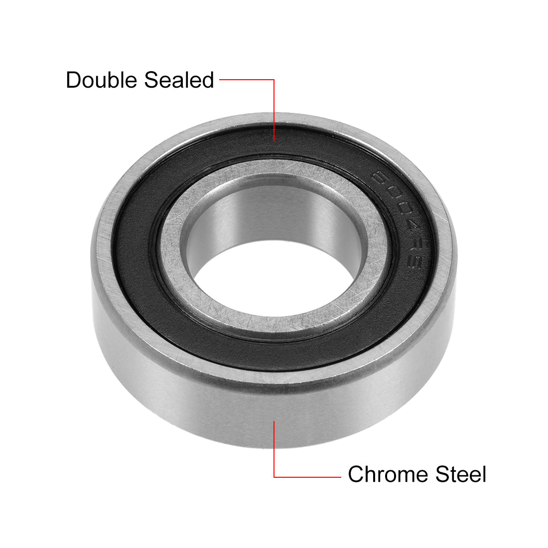 uxcell Uxcell Deep Groove Ball Bearing Double Sealed Chrome Steel P0 Z1 Metric Bearings