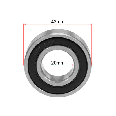 Harfington Uxcell Deep Groove Ball Bearing Double Sealed Chrome Steel P0 Z1 Metric Bearings