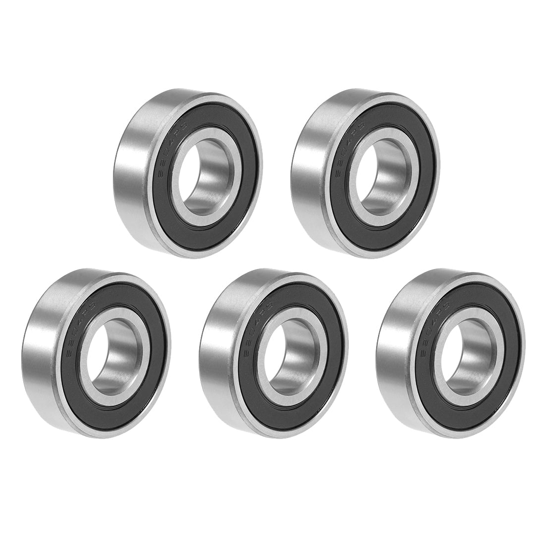 uxcell Uxcell Deep Groove Ball Bearing Double Sealed Chrome Steel P0 Z1 Metric Bearings