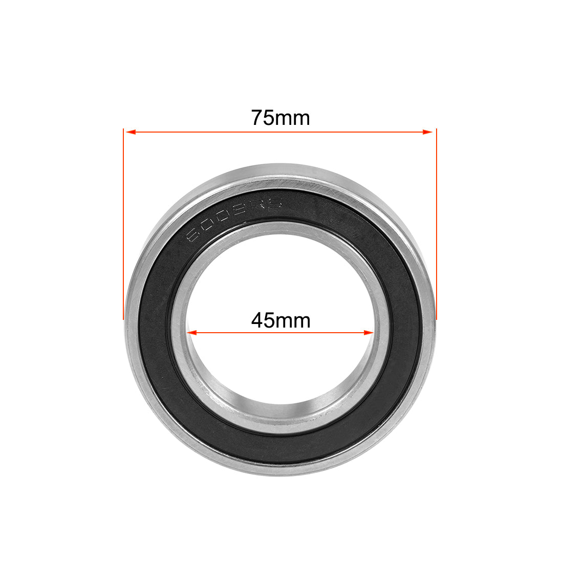 uxcell Uxcell Deep Groove Ball Bearings Metric Double Sealed Chrome Steel