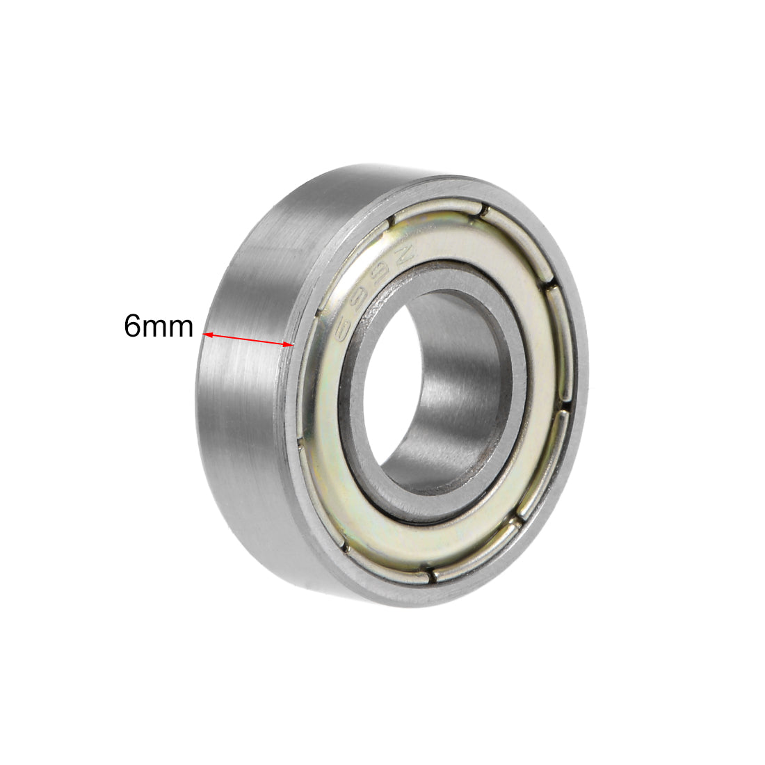 uxcell Uxcell Deep Groove Ball Bearing Metric Double Shielded Chrome Steel ABEC1 Z1 Level