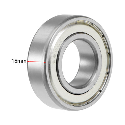 Harfington Uxcell Deep Groove Ball Bearing Double Shielded Chrome Metric Bearings P0 Z1