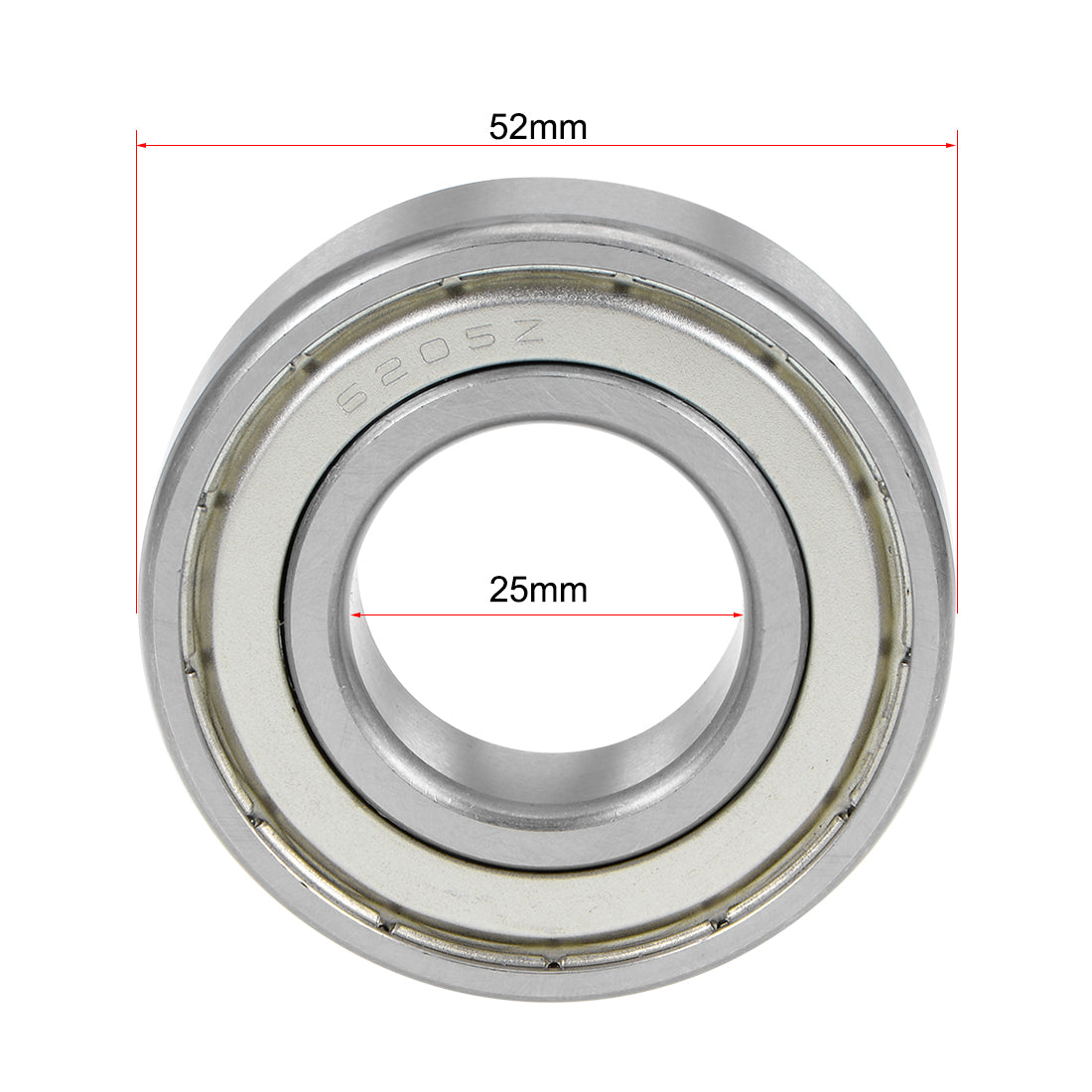 uxcell Uxcell Deep Groove Ball Bearing Double Shielded Chrome Metric Bearings P0 Z1