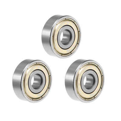 Harfington Uxcell Deep Groove Ball Bearings Metric Double Shielded Chrome Steel P0 Z1 Level