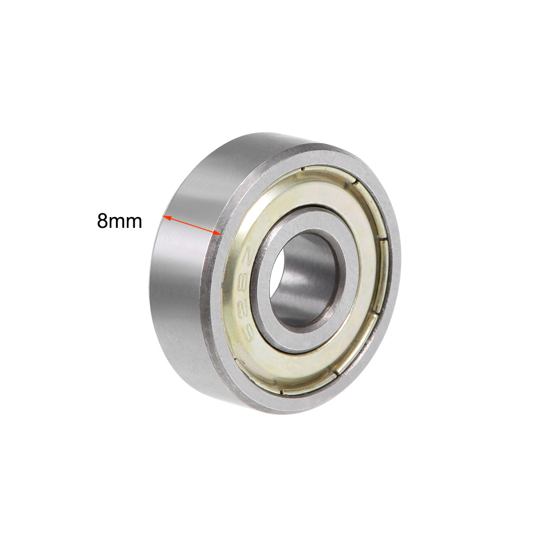 uxcell Uxcell Deep Groove Ball Bearing Metric Double Shielded Chrome Steel ABEC1 Z1 Level