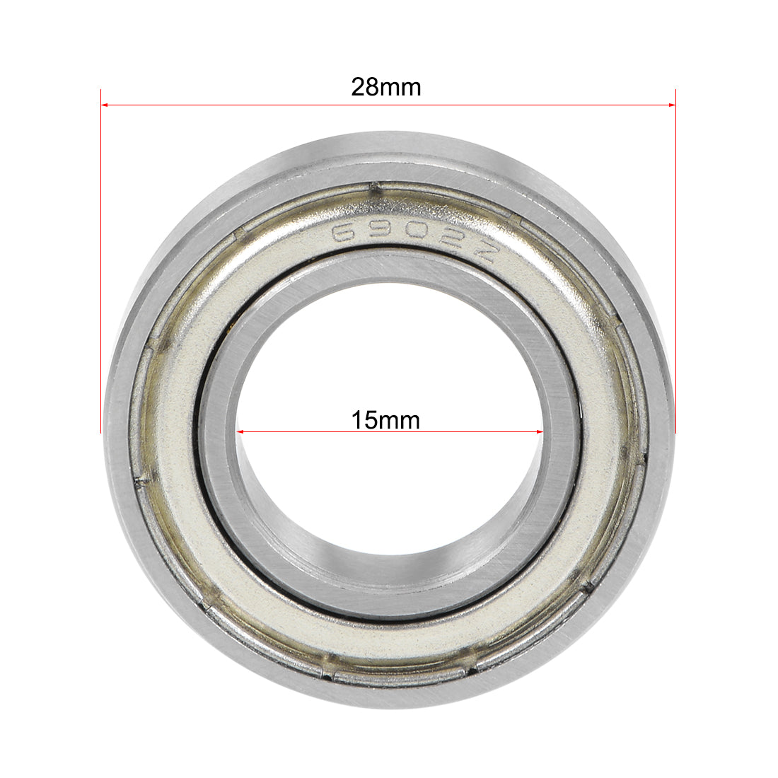 uxcell Uxcell Deep Groove Ball Bearing Double Shielded Chrome Metric Bearings P0 Z1