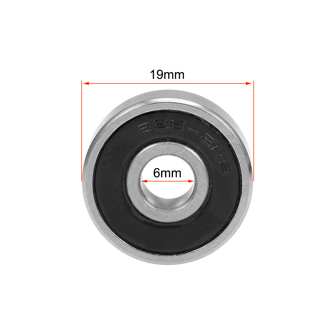 uxcell Uxcell Deep Groove Ball Bearing Double Sealed Chrome Steel P0 Z1 Metric Bearings