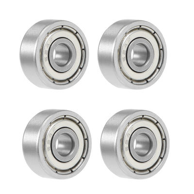 Harfington Uxcell Deep Groove Ball Bearing Metric Double Shielded Chrome Steel ABEC1 Z1