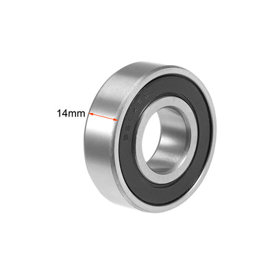 Harfington Uxcell Deep Groove Ball Bearings Metric Double Sealed Chrome Steel Z1