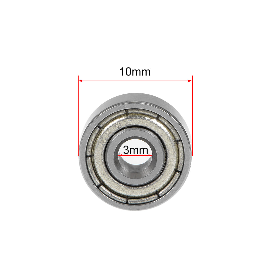 uxcell Uxcell Deep Groove Ball Bearing Metric Double Shielded Chrome Steel ABEC1 Z1