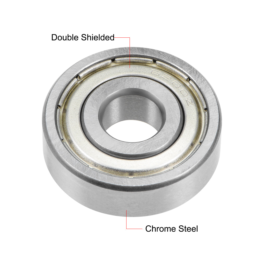 uxcell Uxcell Deep Groove Ball Bearings Metric Double Shielded Chrome Steel P0 Z1 Level