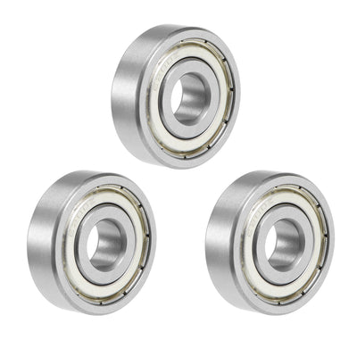 Harfington Uxcell Deep Groove Ball Bearings Metric Double Shielded Chrome Steel P0 Z1 Level