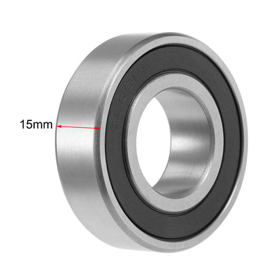 Harfington Uxcell Deep Groove Ball Bearings Double Sealed Chrome Steel