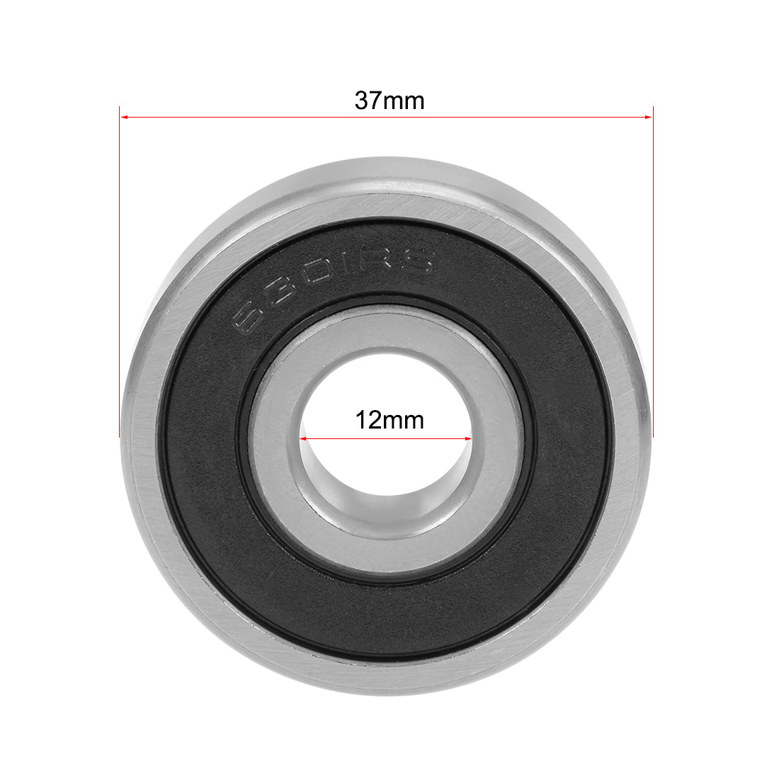 uxcell Uxcell Deep Groove Ball Bearings  Metric Double Sealed Chrome Steel ABEC1 Z2