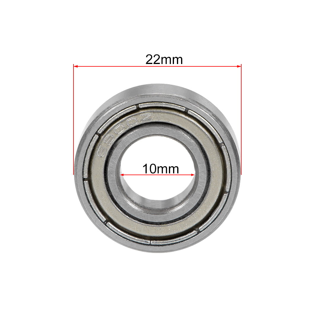 uxcell Uxcell Deep Groove Ball Bearings Metric Double Shielded Chrome Steel ABEC1 Z1 Level