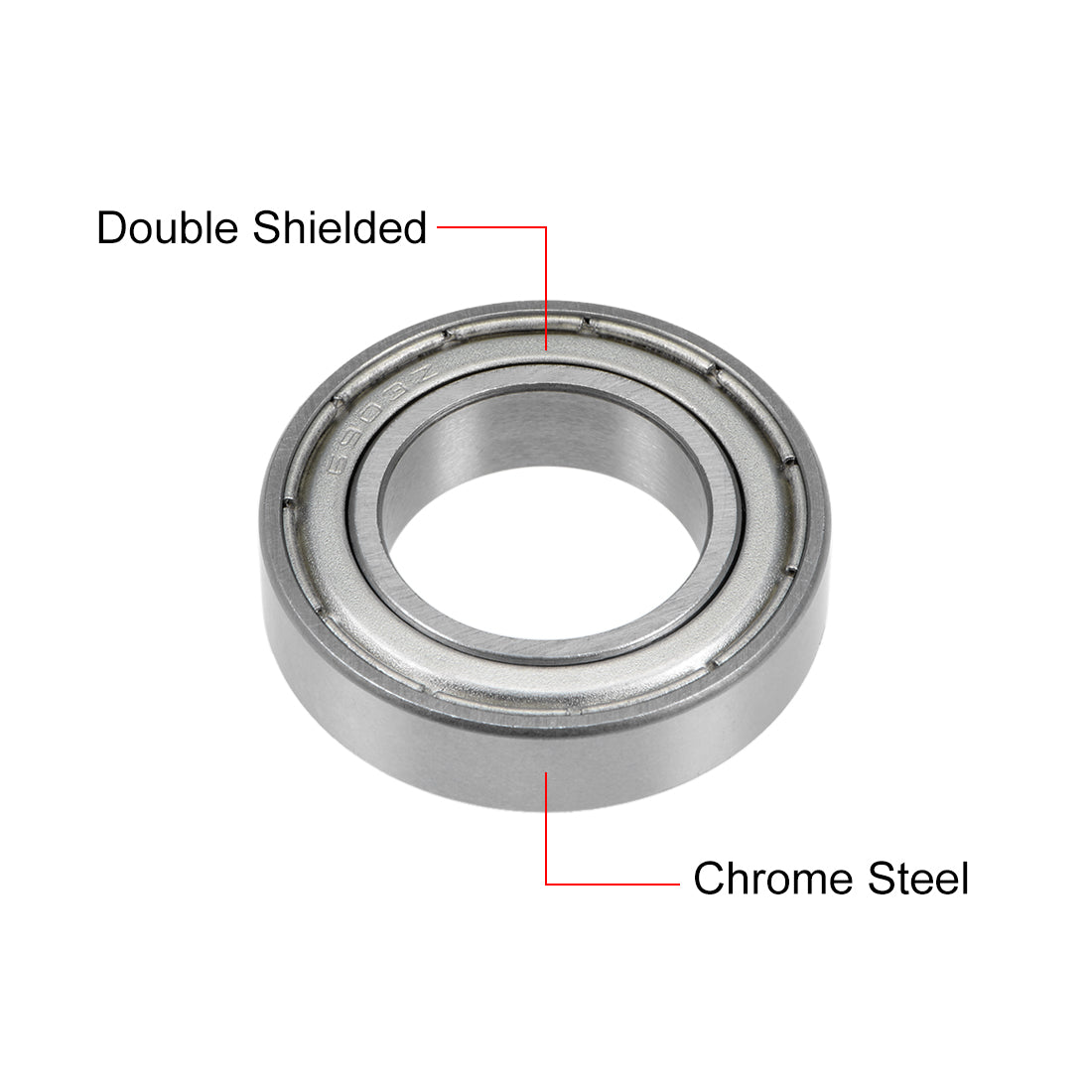 uxcell Uxcell Deep Groove Ball Bearings Metric Double Shielded Chrome Steel ABEC1 Z1 Level