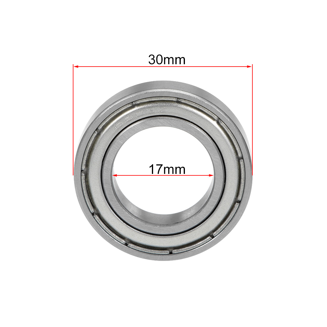 uxcell Uxcell Deep Groove Ball Bearings Metric Double Shielded Chrome Steel ABEC1 Z1 Level