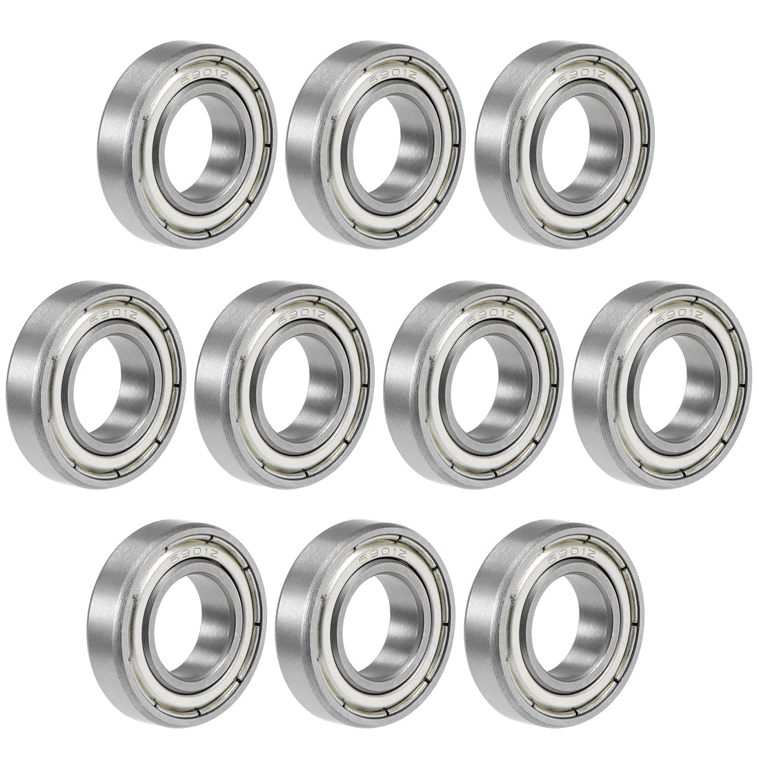 uxcell Uxcell Deep Groove Ball Bearings Thin Section Double Shielded Chrome Steel ABEC1