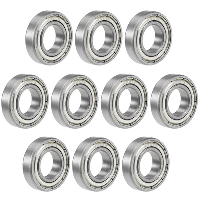 Harfington Uxcell Deep Groove Ball Bearings Thin Section Double Shielded Chrome Steel ABEC1