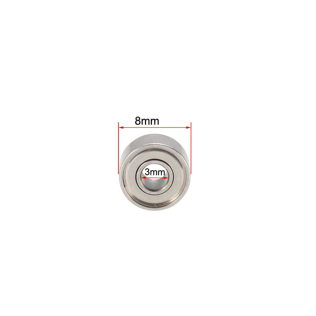 uxcell Uxcell Deep Groove Ball Bearing Metric Double Shielded Chrome Steel P0 Z1