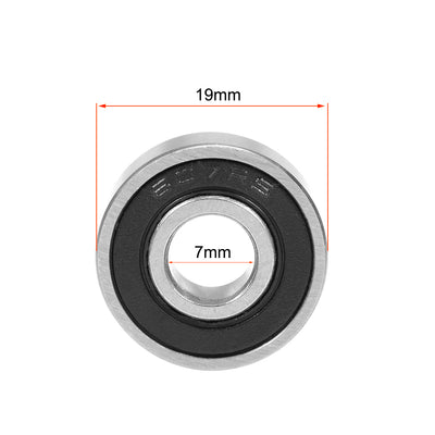 Harfington Uxcell Deep Groove Ball Bearings Metric Double Sealed Chrome Steel Rollers