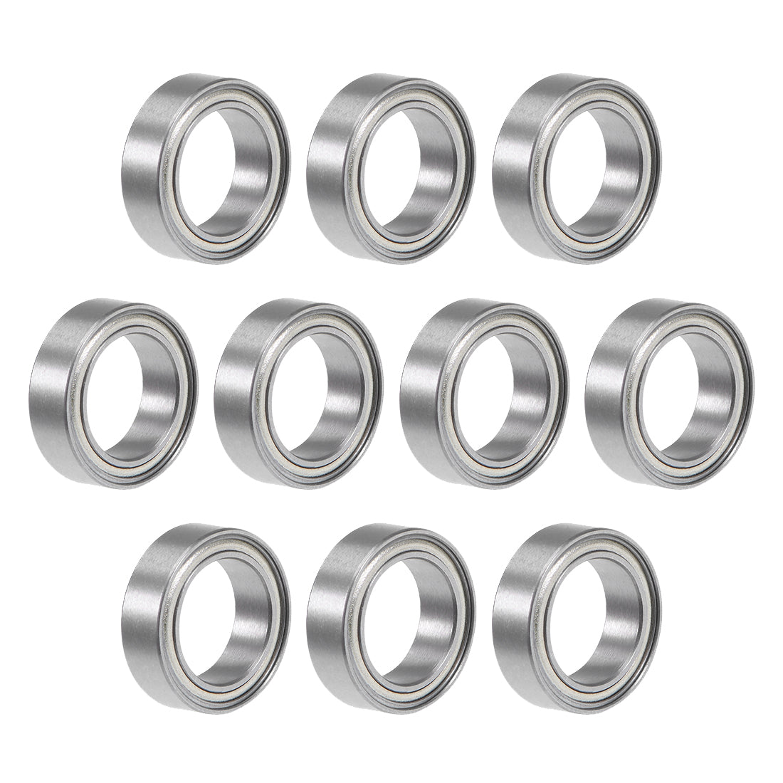 uxcell Uxcell Deep Groove Ball Bearings Metric Double Shielded Chrome Steel Roller ABEC1 Z1