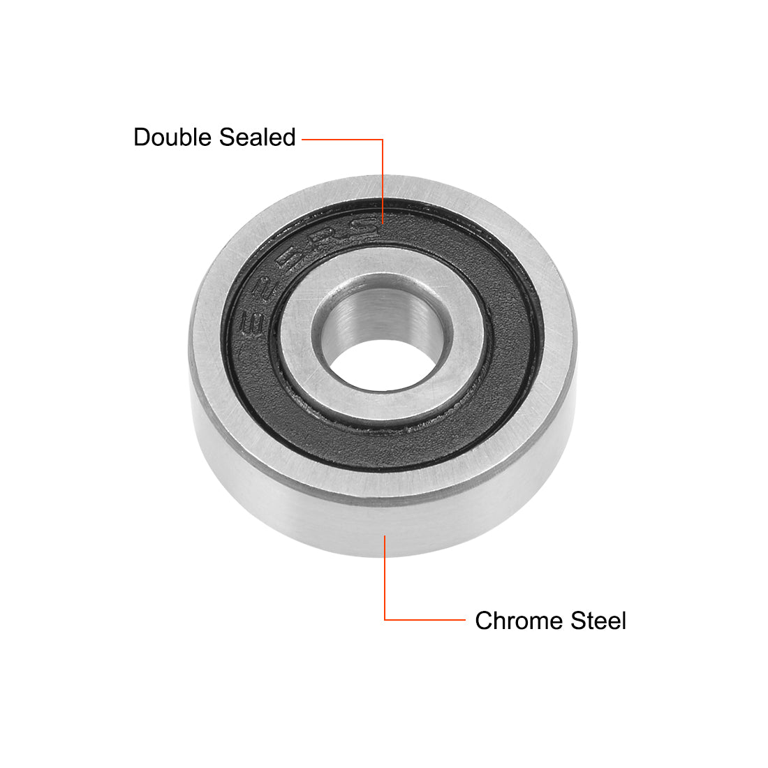 uxcell Uxcell Deep Groove Ball Bearings Metric Double Sealed Chrome Steel Rollers