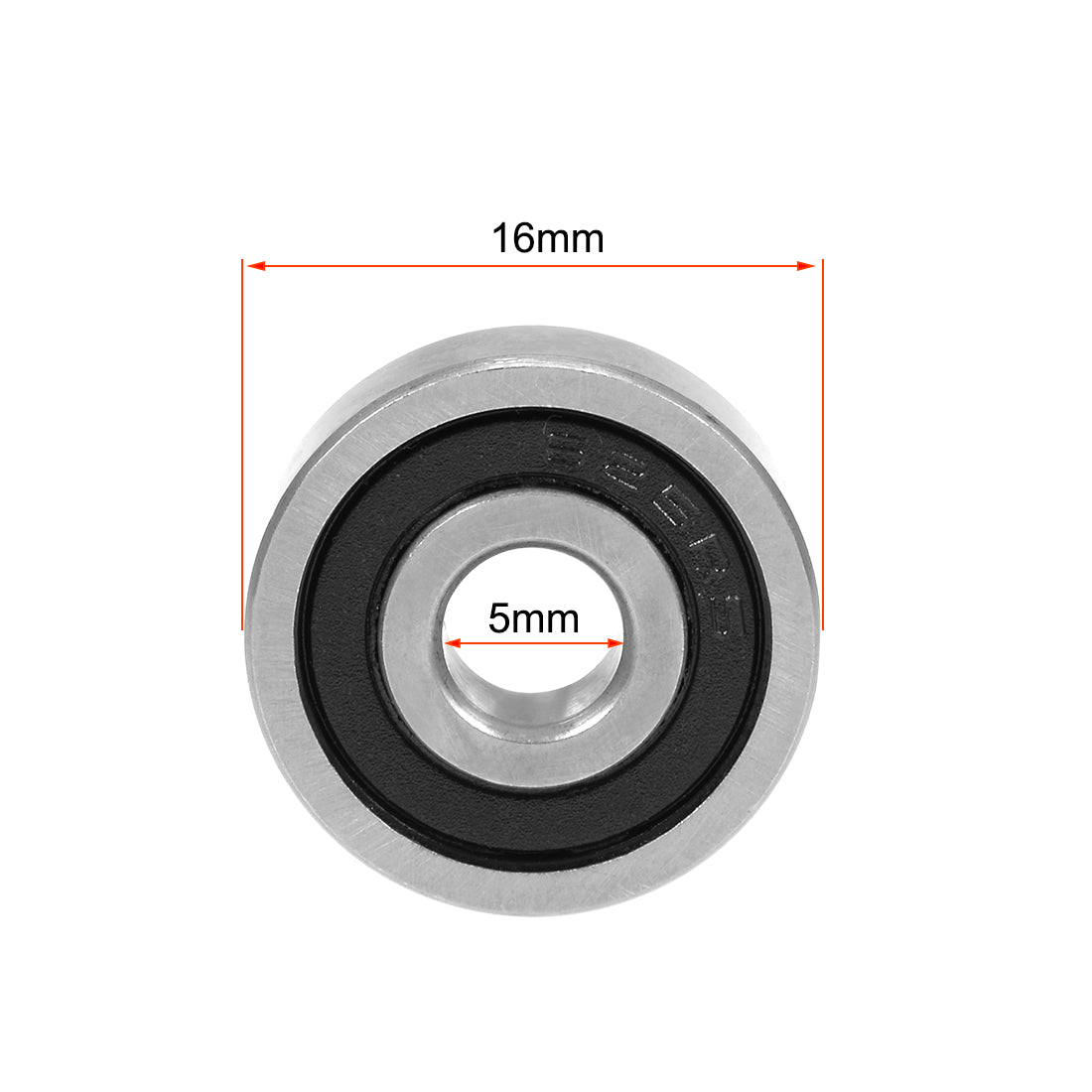 uxcell Uxcell Deep Groove Ball Bearings Metric Double Sealed Chrome Steel Rollers