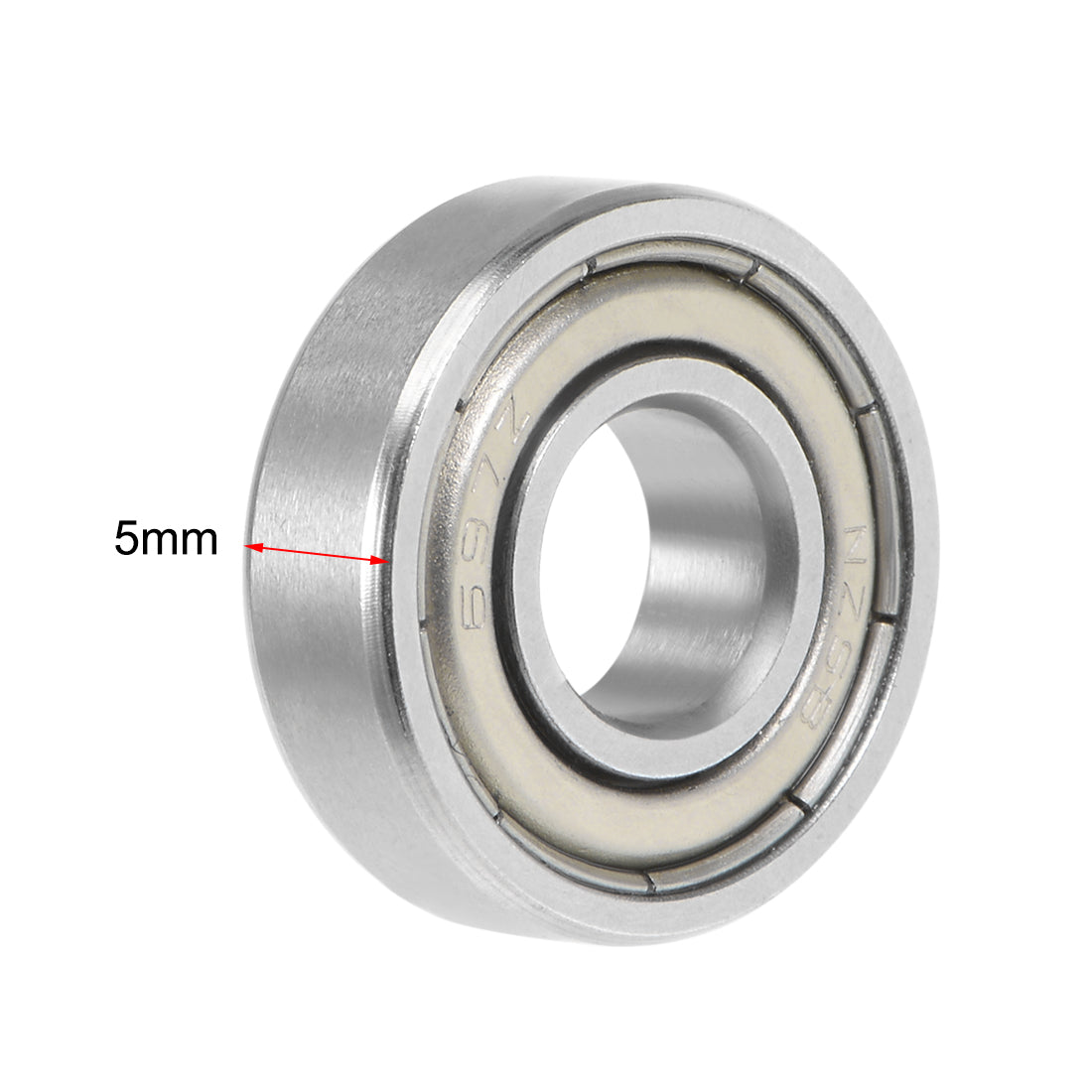 uxcell Uxcell Deep Groove Ball Bearing Metric Double Shielded Chrome Steel ABEC1 Z1