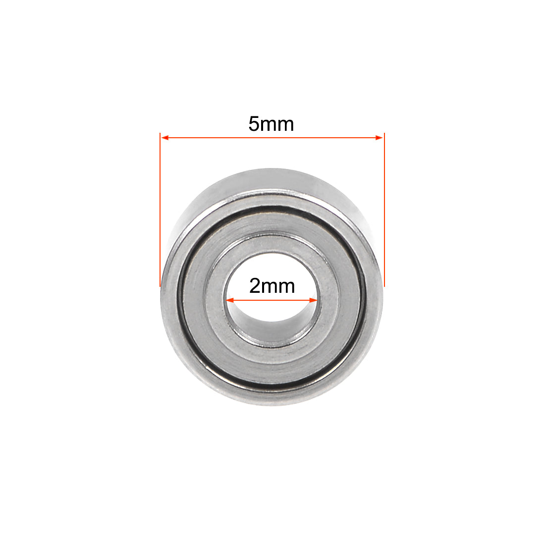 uxcell Uxcell Deep Groove Ball Bearings Metric Double Shielded Chrome Steel Roller ABEC1 Z1