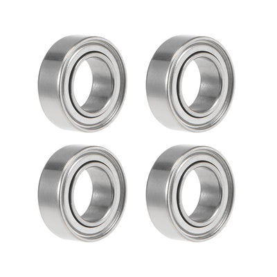 Harfington Uxcell Deep Groove Ball Bearings Metric Double Shielded Chrome Steel P0 Z1 Bearings