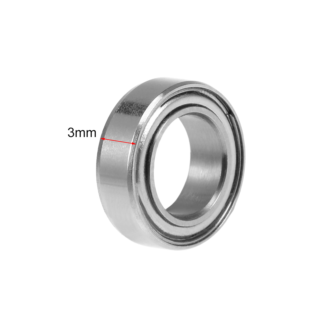 uxcell Uxcell Deep Groove Ball Bearings Metric Double Shielded Chrome Steel P0 Z1 Bearings