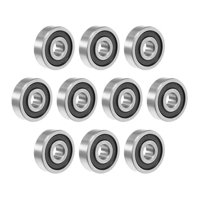 uxcell Uxcell Deep Groove Ball Bearings Metric Double Seal Chrome Steel ABEC1 Z1