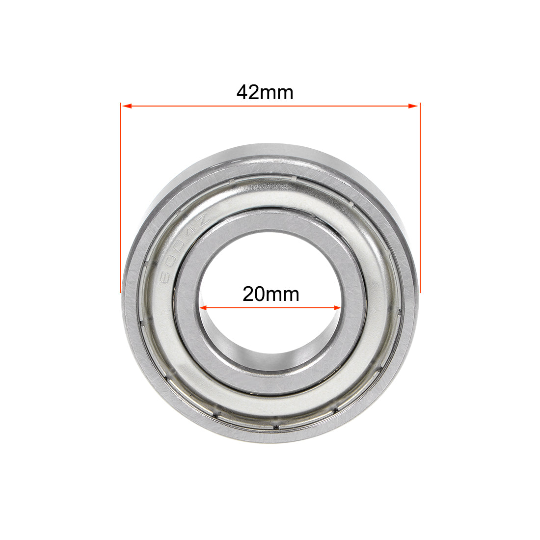 uxcell Uxcell 6004Z Deep Groove Ball Bearing 20x42x12mm Single Shielded Chrome Steel Bearings