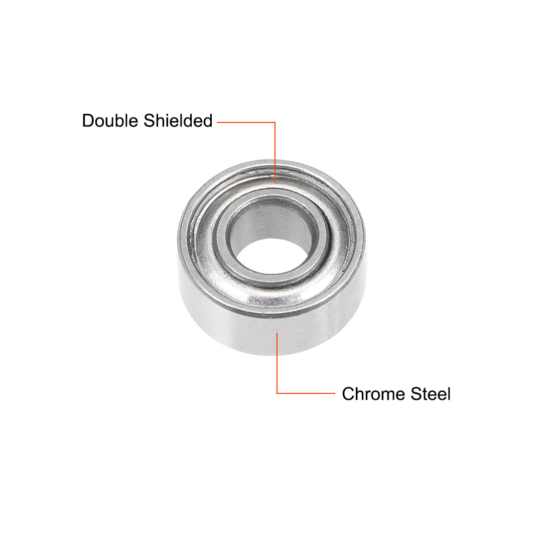 uxcell Uxcell Deep Groove Ball Bearings Metric Double Shielded Chrome Steel ABEC1 Z1