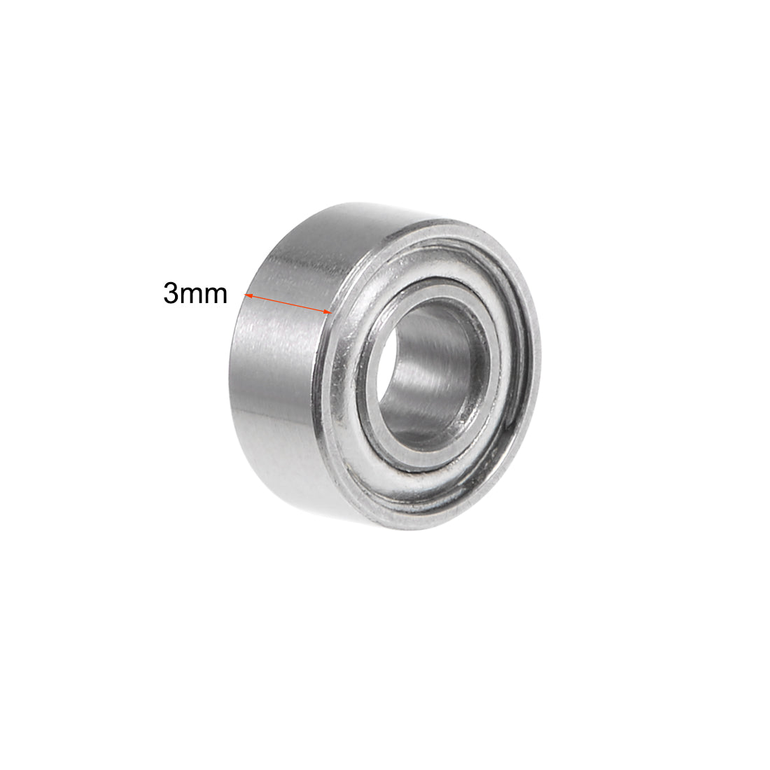 uxcell Uxcell Deep Groove Ball Bearings Metric Double Shielded Chrome Steel ABEC1 Z1